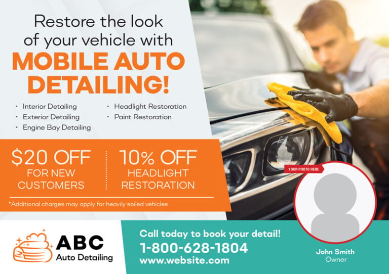 Automotive Cleaning And Car Wash Advertising Idea