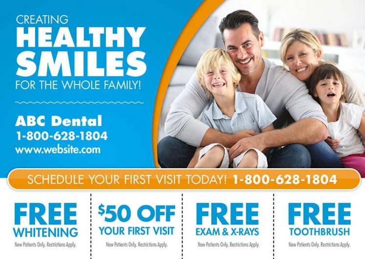 91 Brilliant Dentist Direct Mail Postcard Advertising Examples