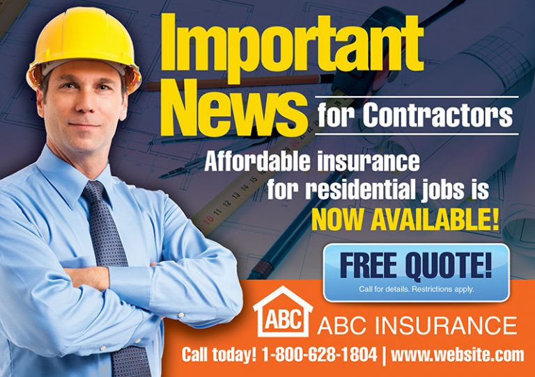 Business Insurance Direct Mail Postcard