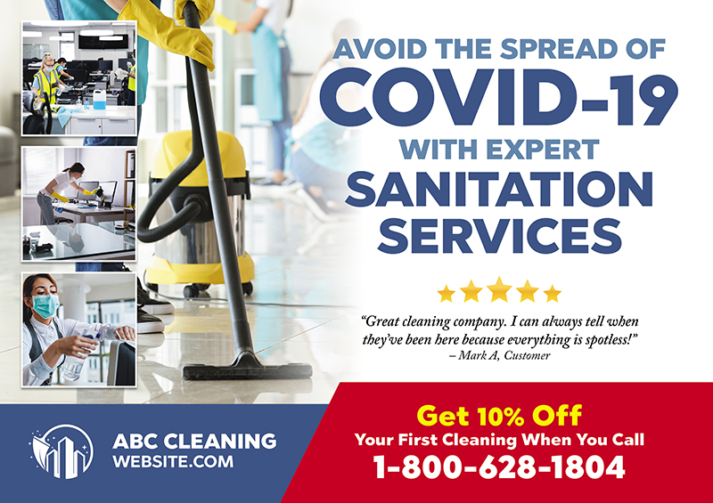 Covid Cleaning Postcard