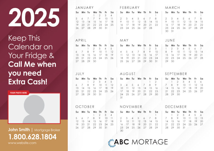 calendar postcard