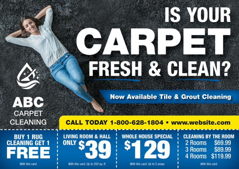 Carpet And Rug Steam Cleaning Ad Design