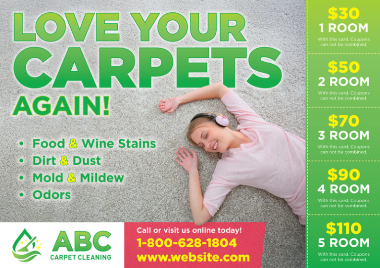 Carpet Cleaning Postcard