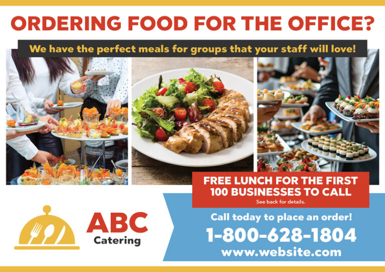 Catering Postcard Design