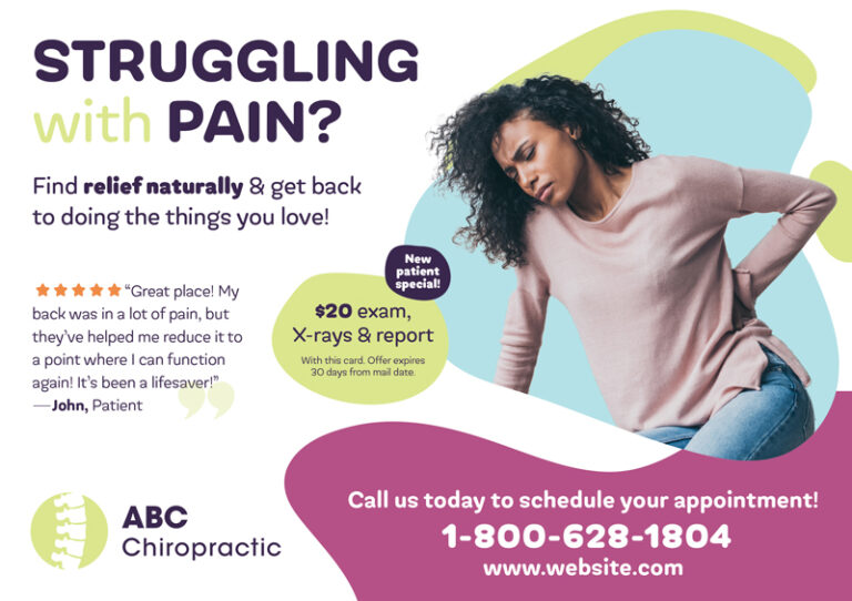 Chiropractic Marketing Mailer