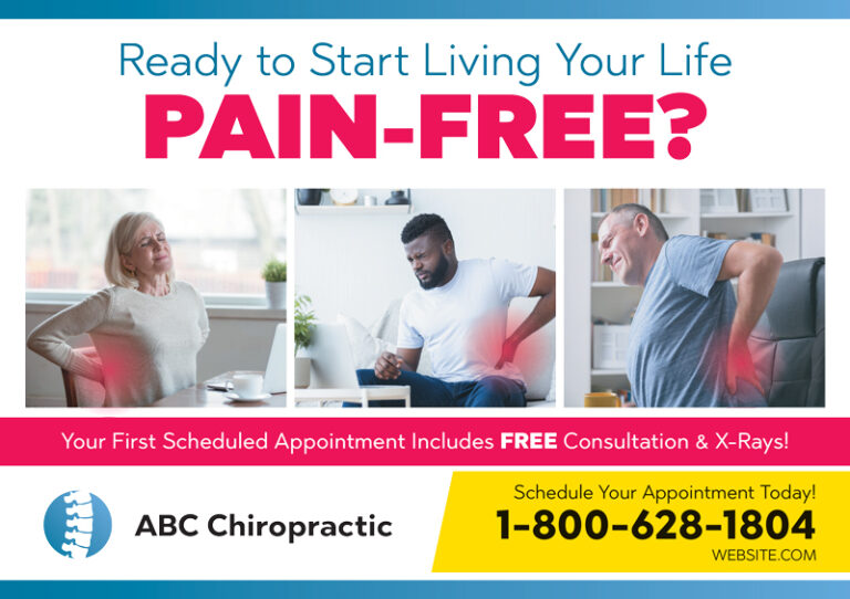 Chiropractor Mailer Design
