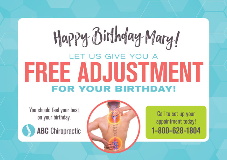 Chiropractor Marketing Postcard Design