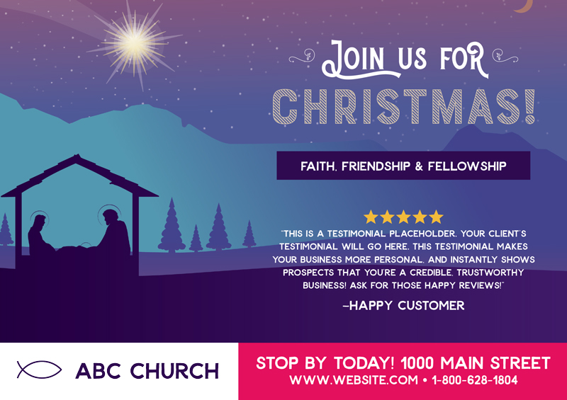 Church Outreach Postcard Design