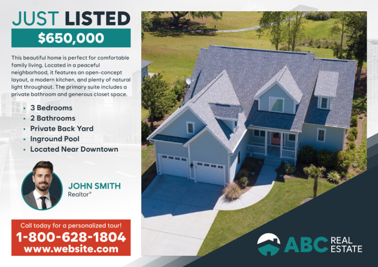 Clean Just Listed Mailer