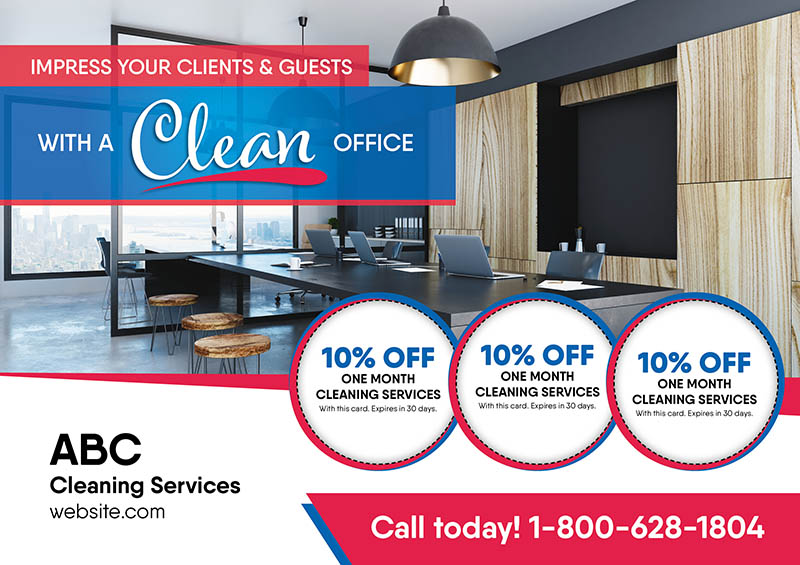 Cleaning Postcard Design
