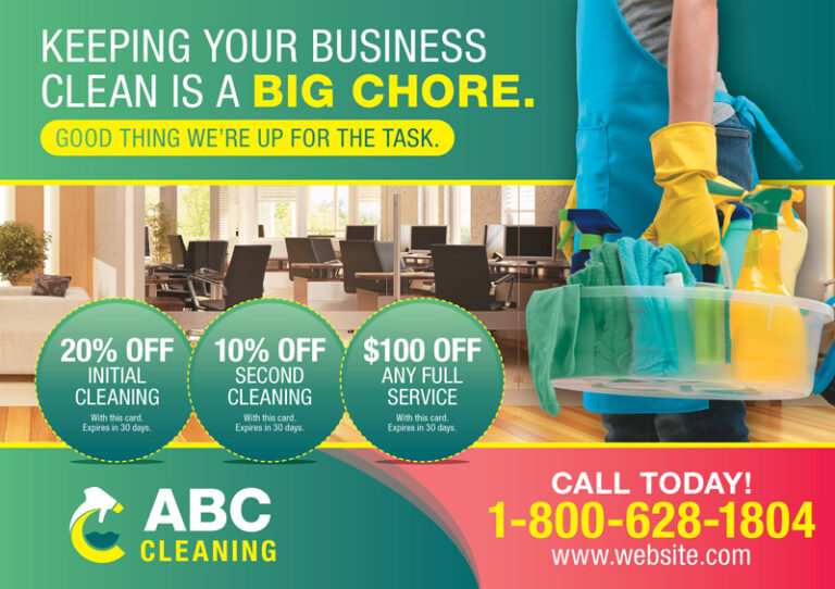 Cleaning Services Marketing Promotional Mailer