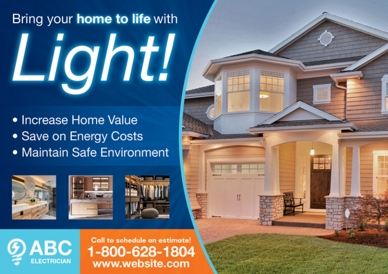 Commercial Electrician Marketing Promotional Mailer