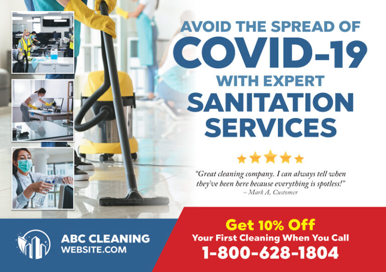 Covid Cleaning Postcard
