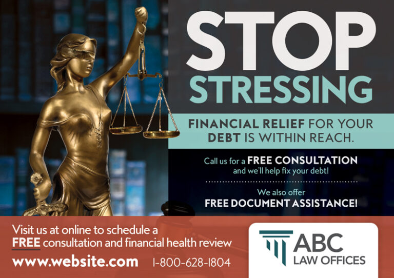 Debt Relief Postcard