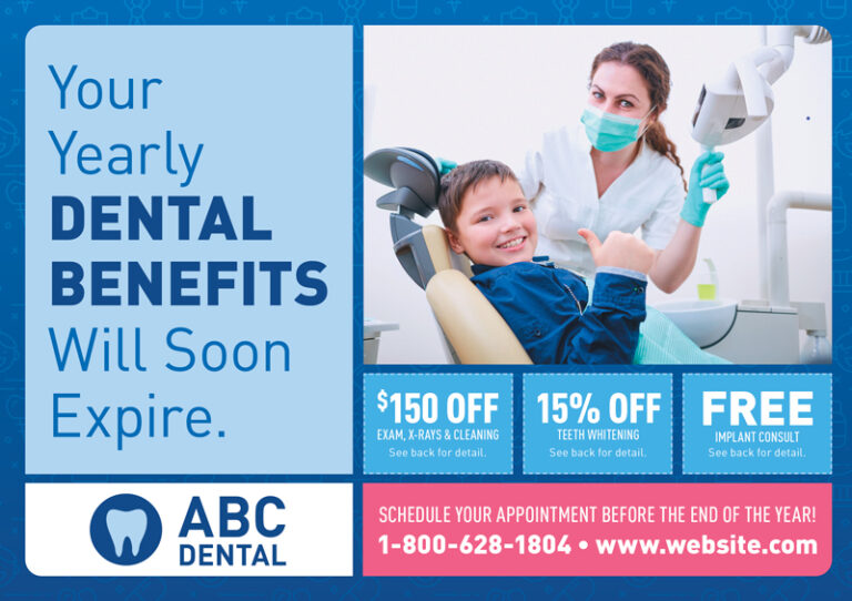Dental Benefits Postcard Sample