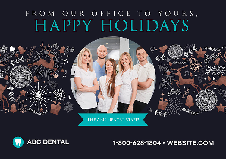 Dental Holiday Postcard