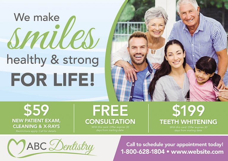 Dental New To Town Postcard Marketing