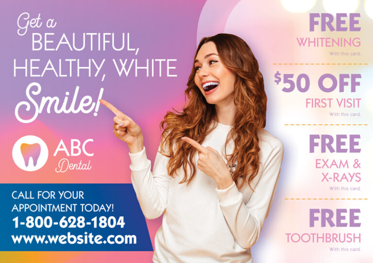 Dental Postcard For Generating Leads