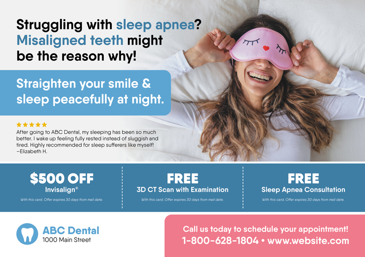 Dental Sleep Apnea Postcard