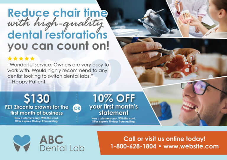 Dental Supply Lab Marketing Postcard