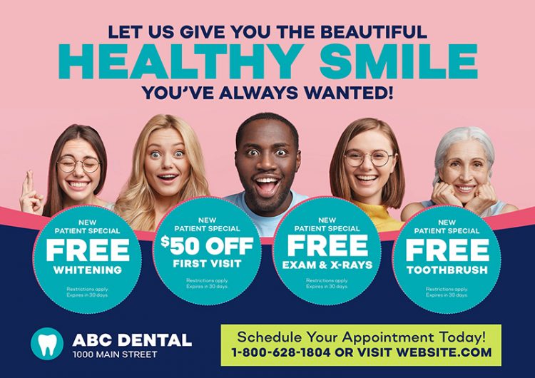 97 Brilliant Dentist Direct Mail Postcard Advertising Examples