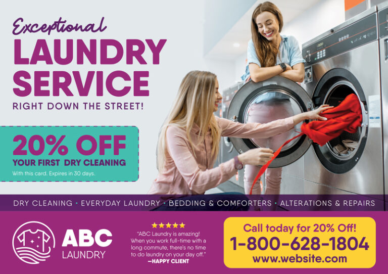Dry Cleaners Mailer Idea
