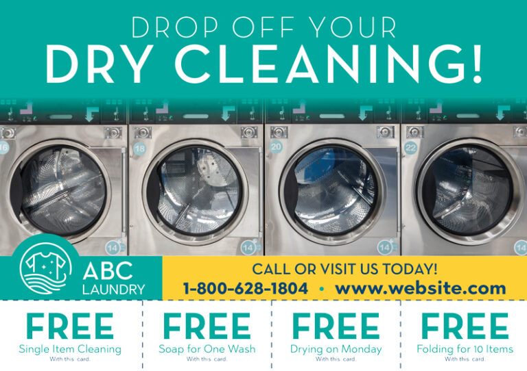 Dry Cleaning Franchise Marketing Promotional Mailer