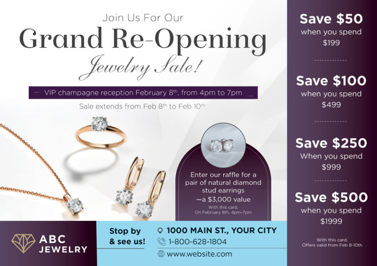 Engagement Ring Marketing Postcard