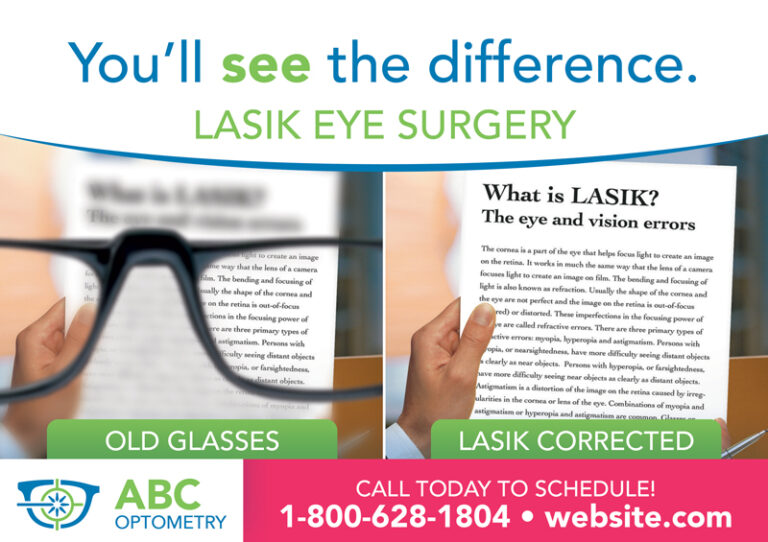 Eye Care Center Glasses Marketing