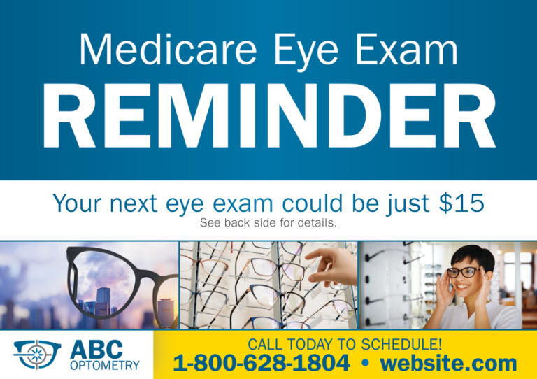 Eye Exam Reminder Postcard