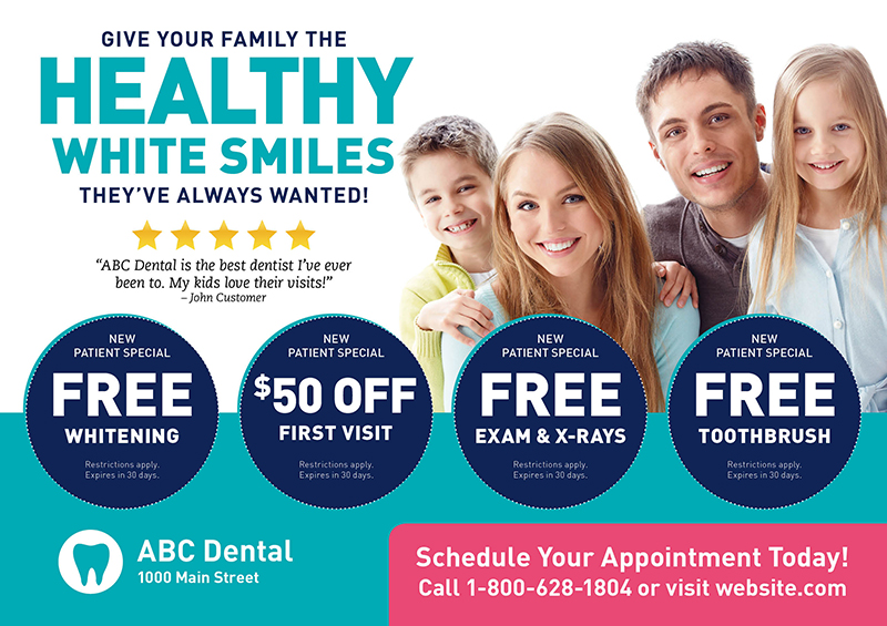 Family Dentistry Direct Mail Ad
