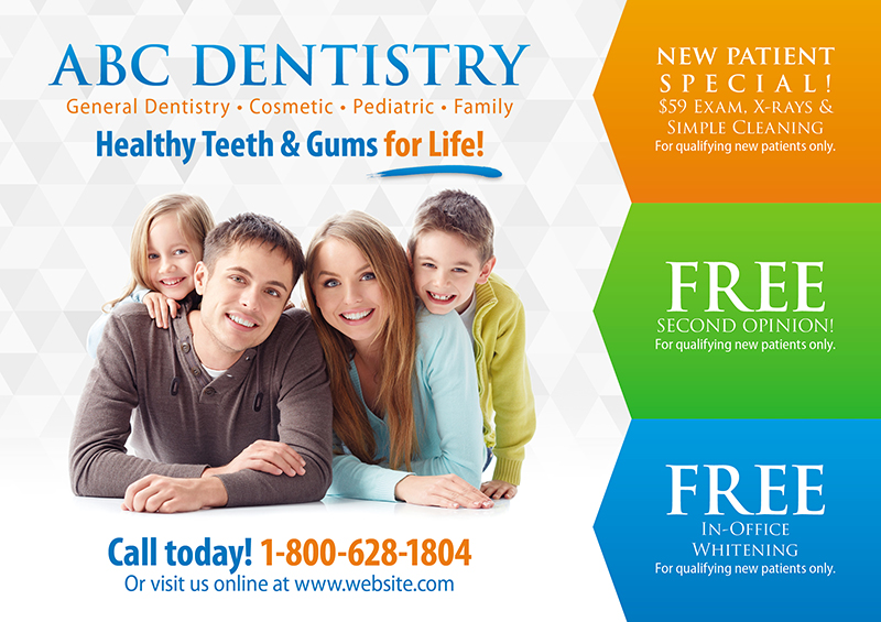 Family Dentistry Postcard Sample