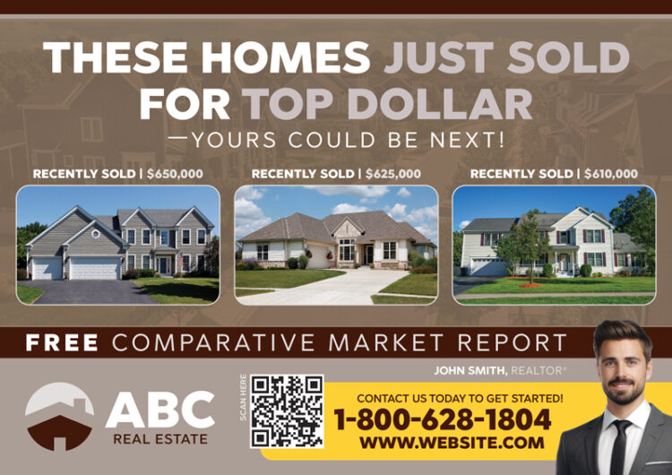 4 Genius Just Sold Realtor Direct Mail Postcard Design Ideas