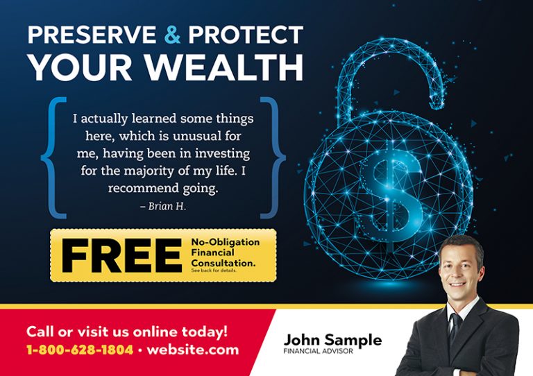 Financial Advisor Postcard