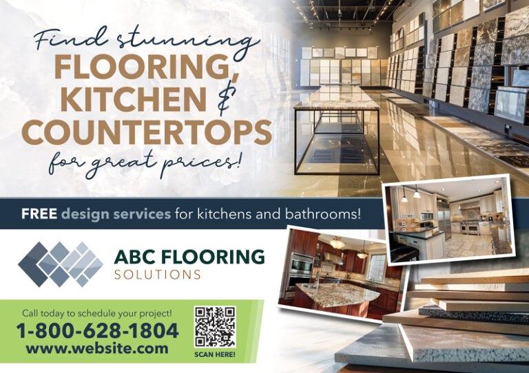 Flooring Company Postcard Idea