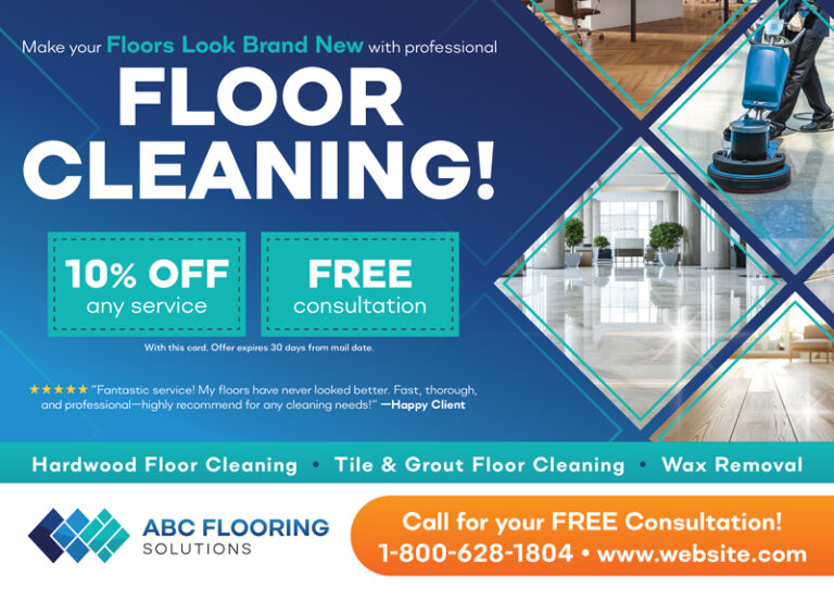 Flooring Postcard Marketing