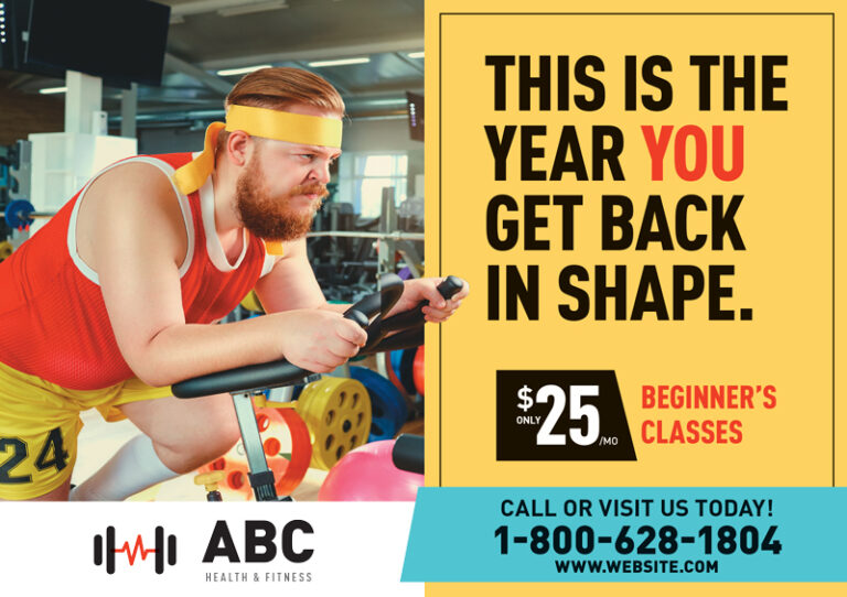 Group Gym Class Postcard