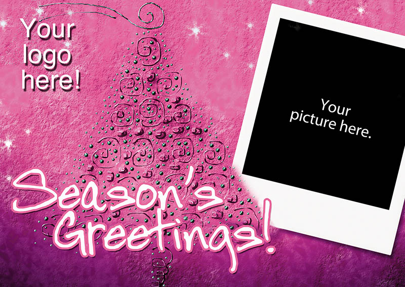 Happy Holidays Postcard Design