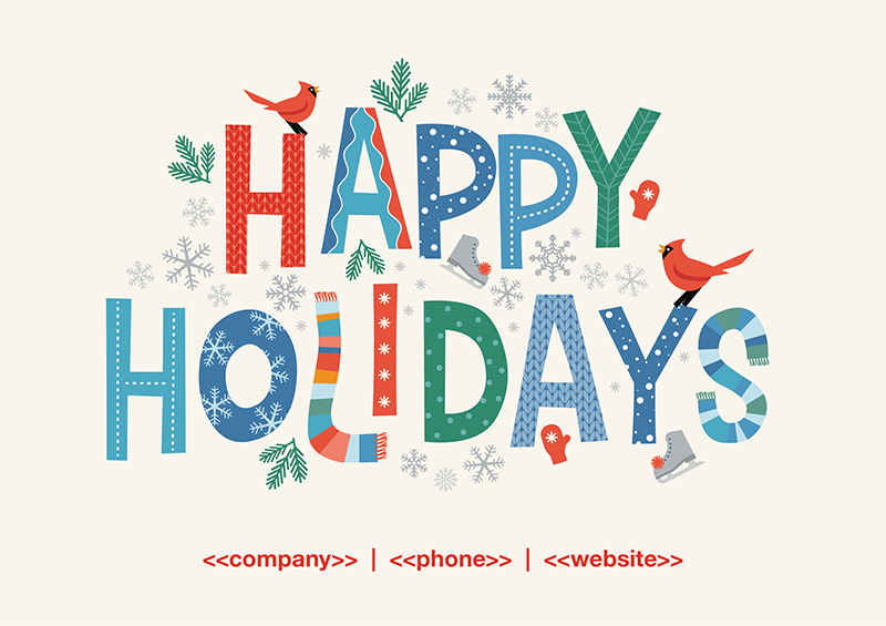 Happy Holidays Postcard Marketing