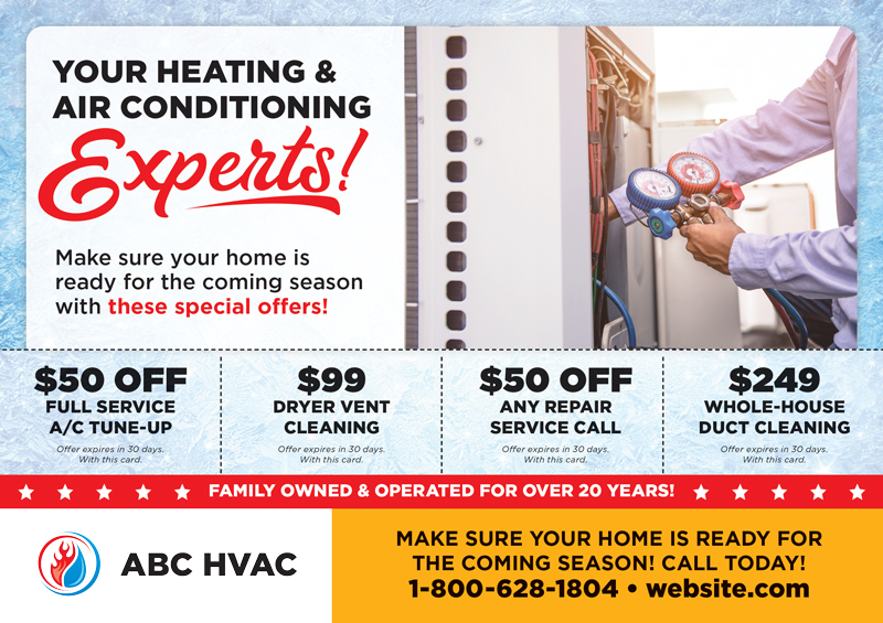 26 Cool HVAC  Direct Mail Postcard Marketing Ideas You 