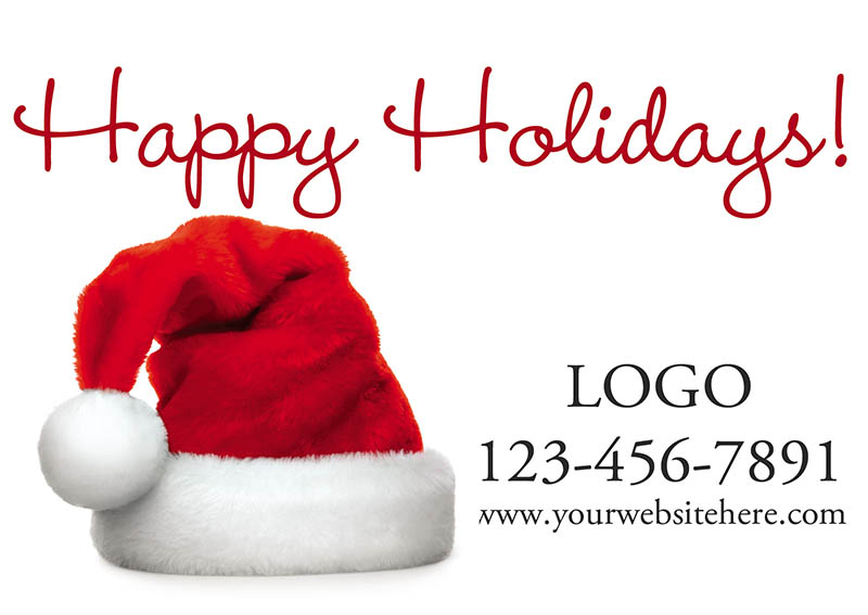 Holiday Advertising Postcard Example