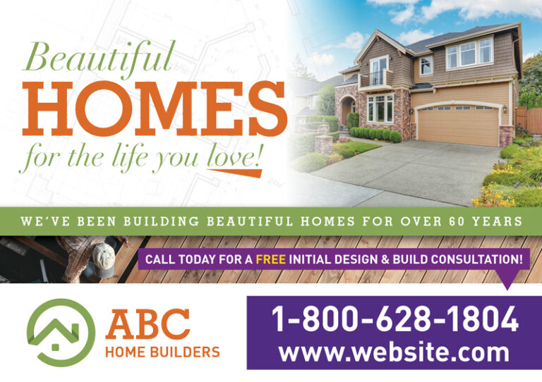 Home Builder Postcard Sample