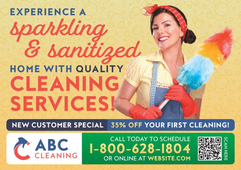 Home Cleaning Service Postcard