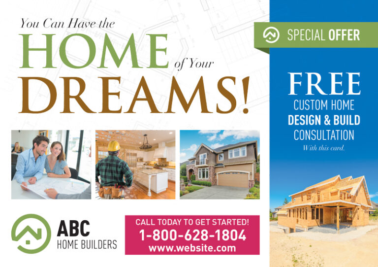 Home Construction Postcard
