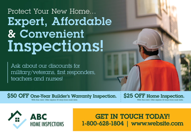 Home Inspection Marketing Postcard Idea