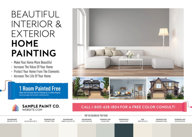 Home Painting Postcard Idea