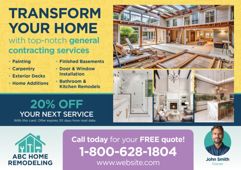 Home Remodeling Postcard