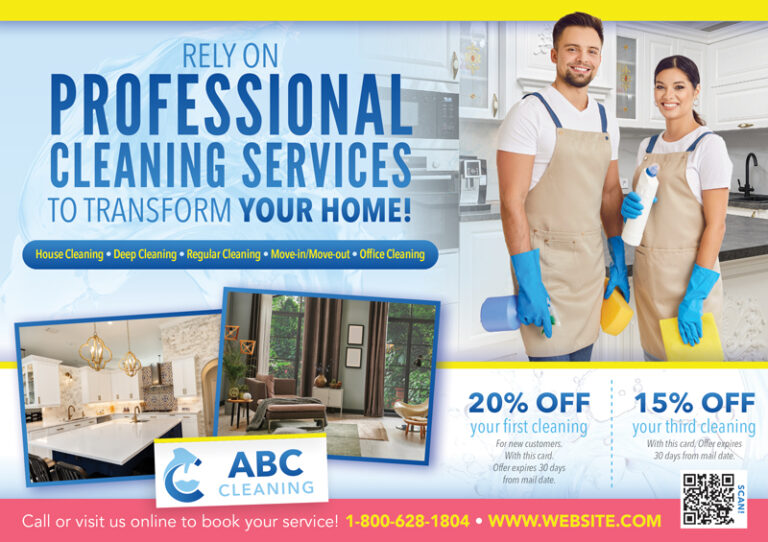 House Cleaning Postcard Sample