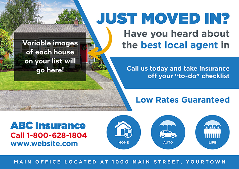 Insurance Variable Home Image Postcard