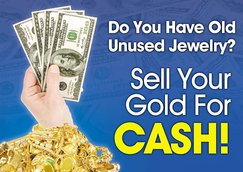 Jeweler Gold Buying Marketing Postcard Sample